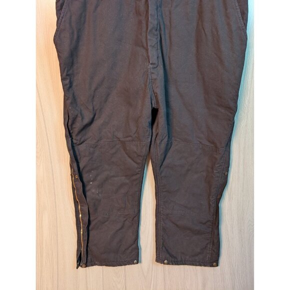 Berne Heritage Insulated Duck Bib Overall Men 4XL Reg B415BK 62 Waist Distressed - Picture 3 of 11